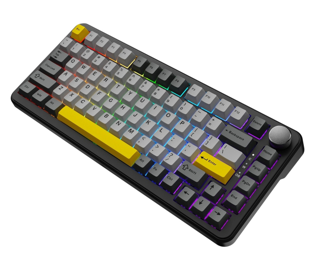 Ajazz AK820 MAX Magnetic switches Black Gray Yellow RGB - 1536367 - zdjęcie 4